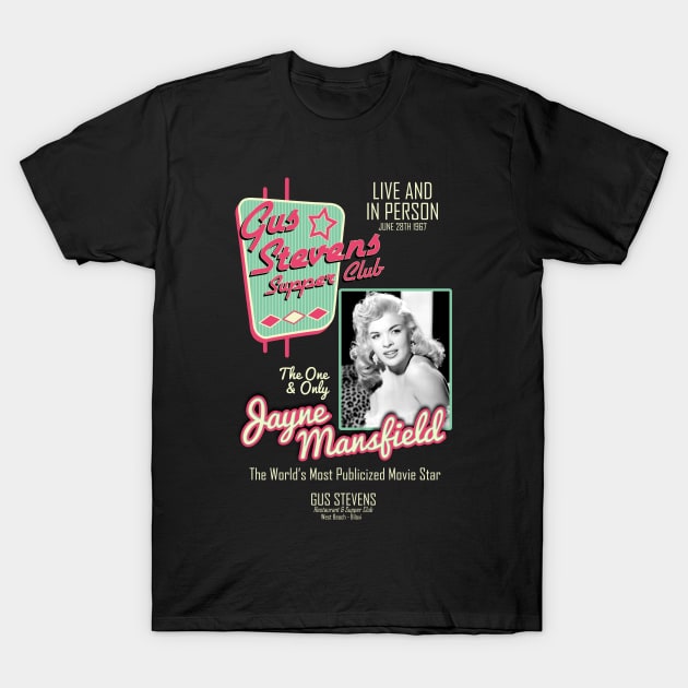 Jayne Mansfield Inspired Design T-Shirt by HellwoodOutfitters